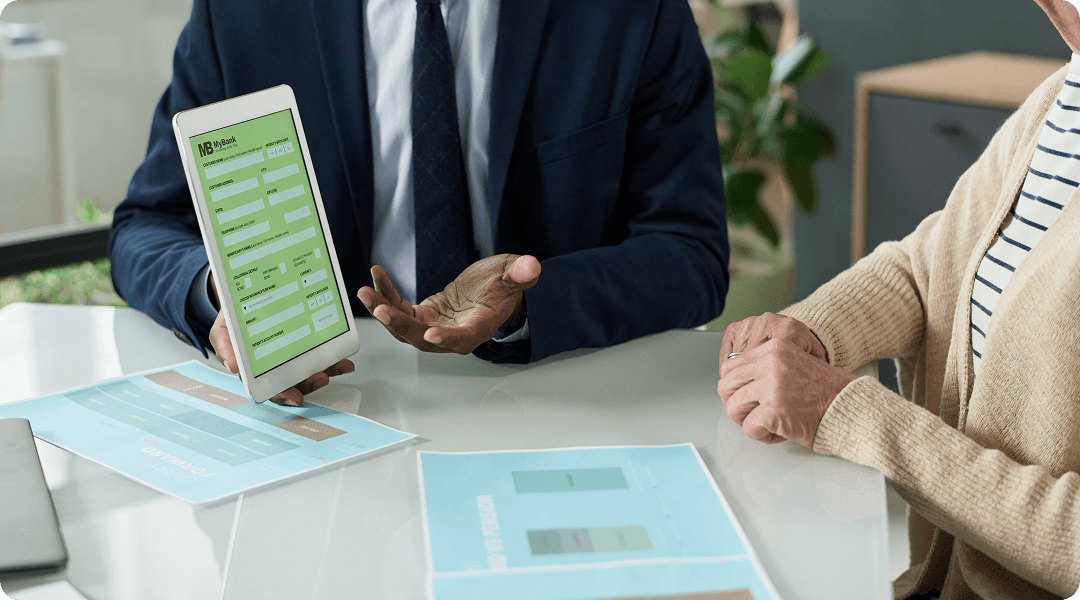 Tablet-based insurance consultation