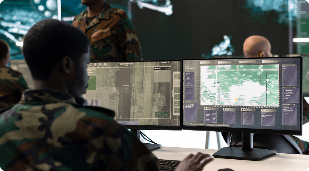 Defense control room